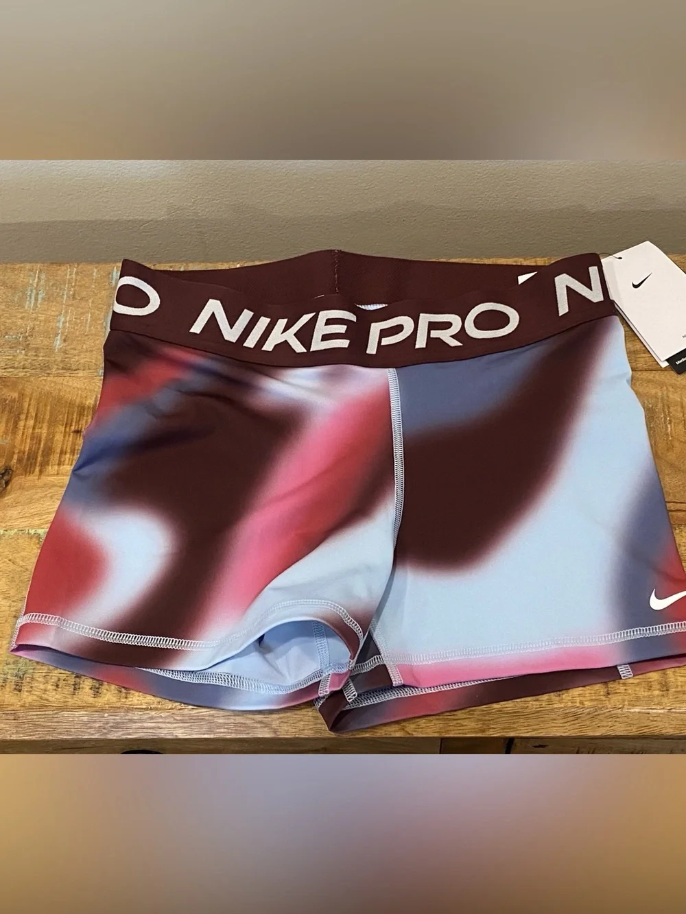 Nike Pro shorts NWT med support mid rise 3